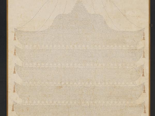 明智蕚金光明經塔　軸