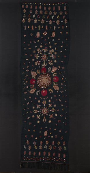 伊朗 深靛地刺繡頭巾