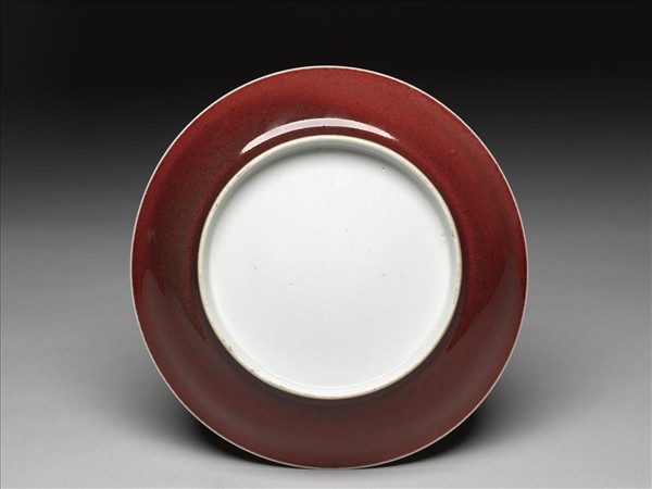 官窯 寶石紅盤
