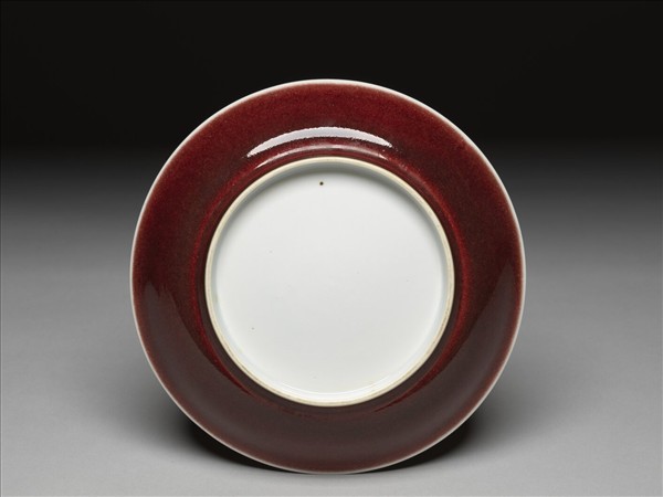 官窯 寶石紅盤