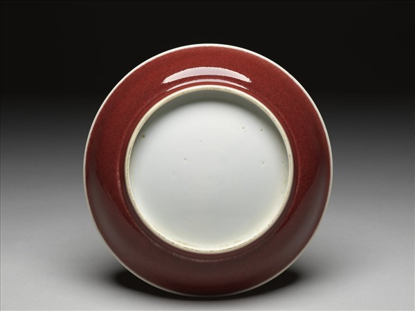 官窯 寶石紅盤
