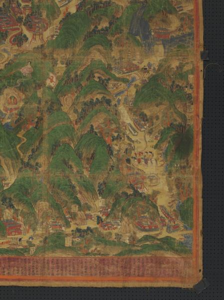 清五台山聖境唐卡