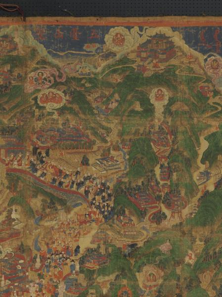 清五台山聖境唐卡