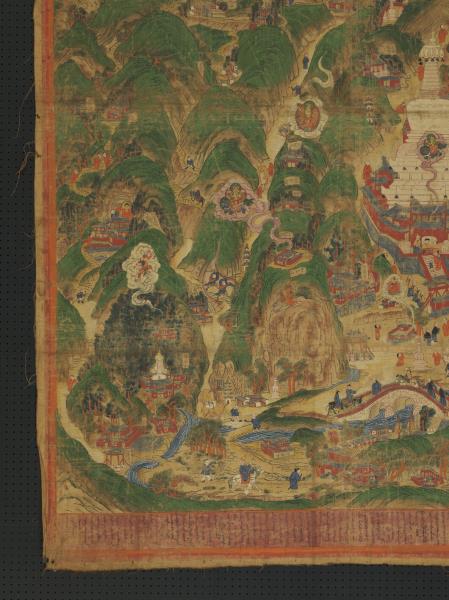 清五台山聖境唐卡