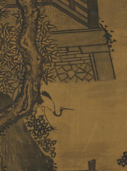 宋馬遠舉杯玩月　軸