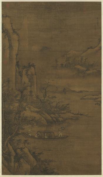 明周文靖雪夜訪戴　軸