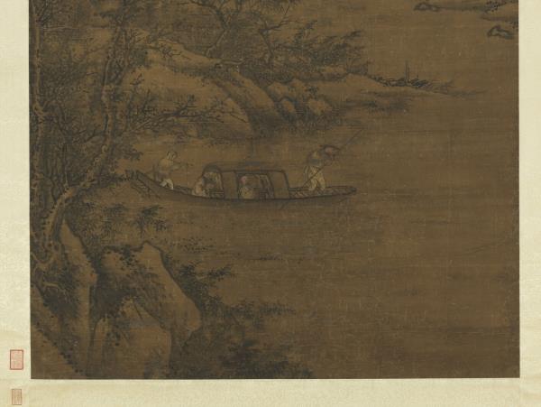 明周文靖雪夜訪戴　軸