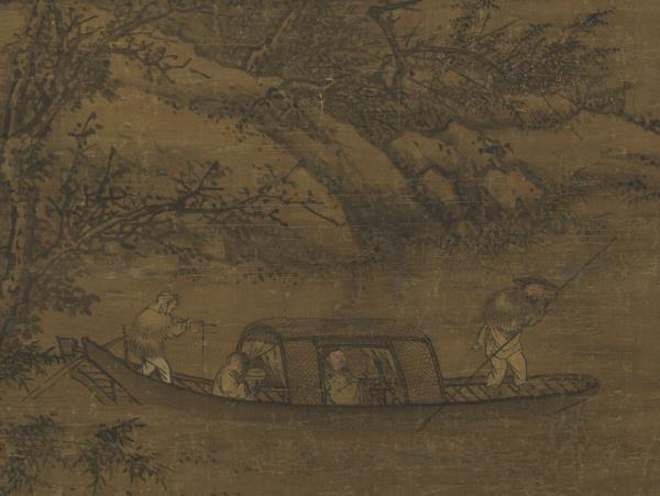 明周文靖雪夜訪戴　軸