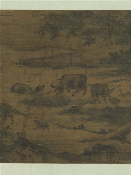 宋人牧牛圖　軸