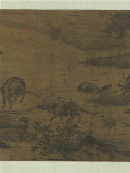 宋人牧牛圖　軸