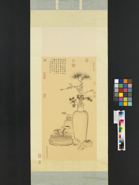 清錢維城新韶如意圖　軸