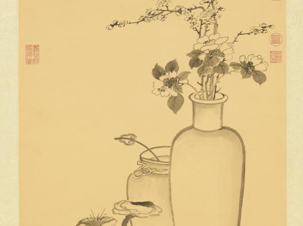 清錢維城新韶如意圖　軸