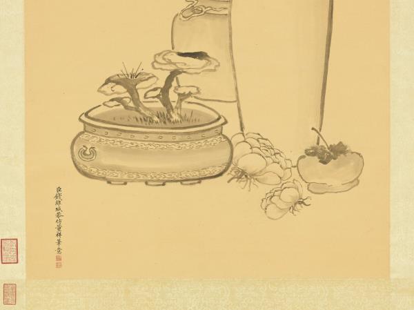 清錢維城新韶如意圖　軸