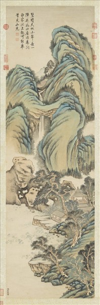 清高宗御題池館延涼　軸