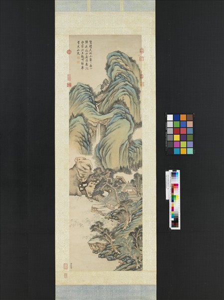 清高宗御題池館延涼　軸