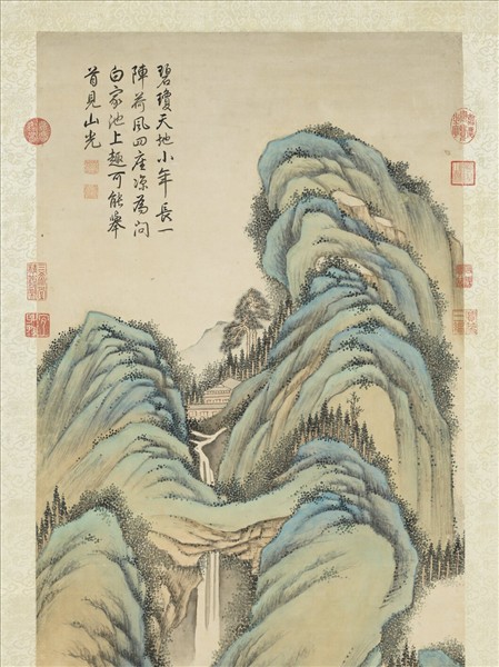 清高宗御題池館延涼　軸