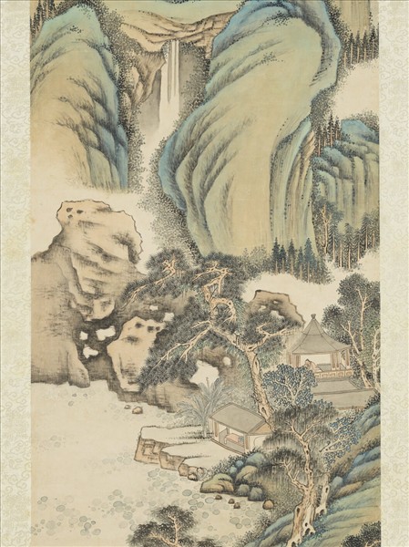 清高宗御題池館延涼　軸