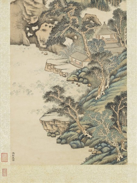 清高宗御題池館延涼　軸