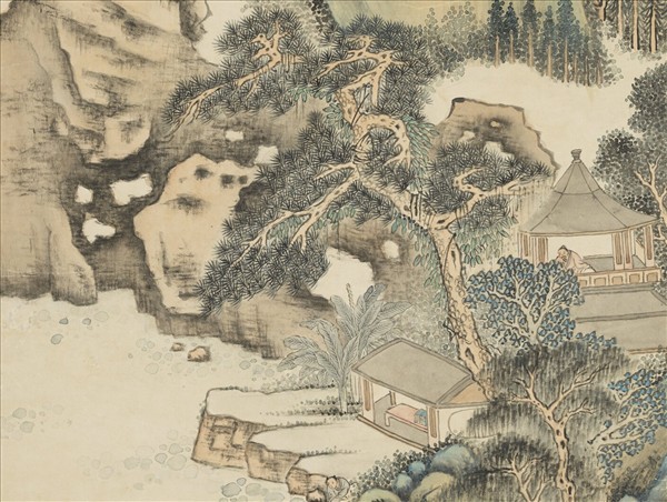 清高宗御題池館延涼　軸