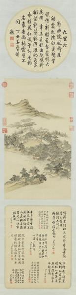 清董邦達曲院風荷御題　軸