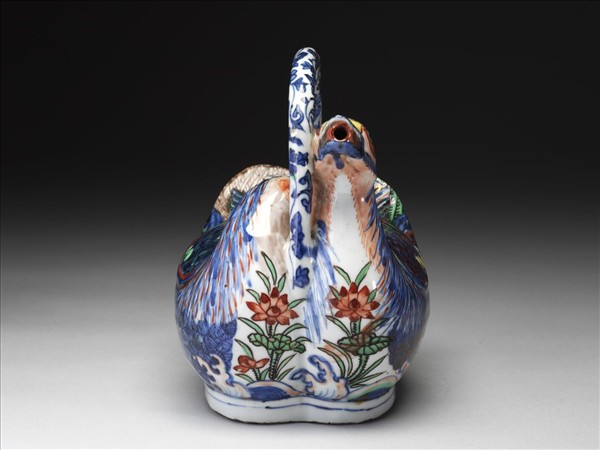 五彩鴛鴦提梁壺