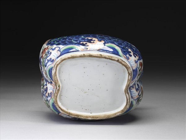 五彩鴛鴦提梁壺