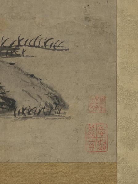 清查士標淺絳山水　軸