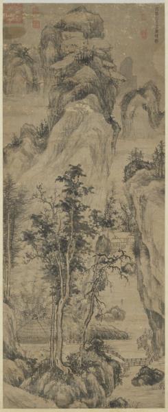 明王紱溪亭高話圖　軸