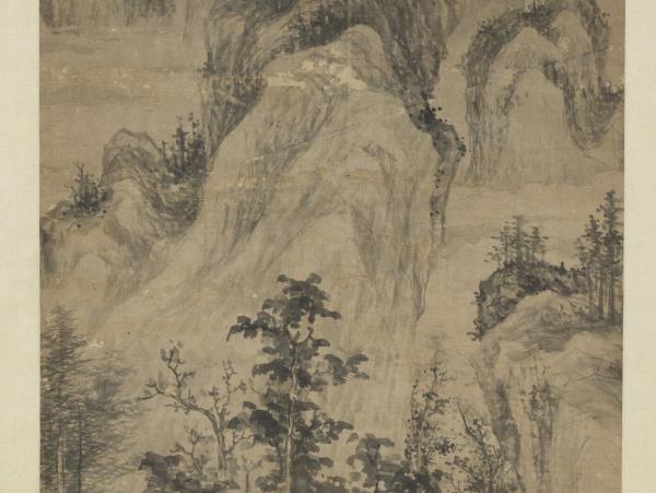 明王紱溪亭高話圖　軸