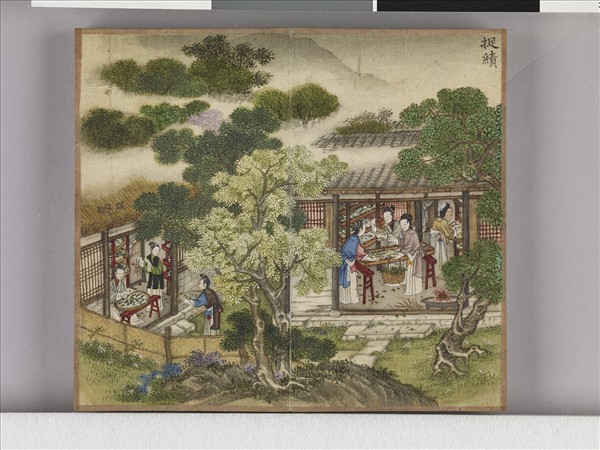 織圖詩拓本（一）冊