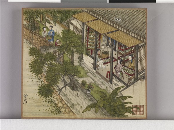 織圖詩拓本（一）冊