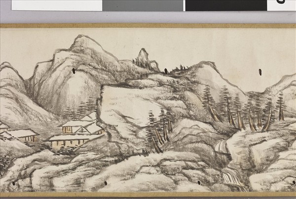 錢維城畫野橋秋色 卷