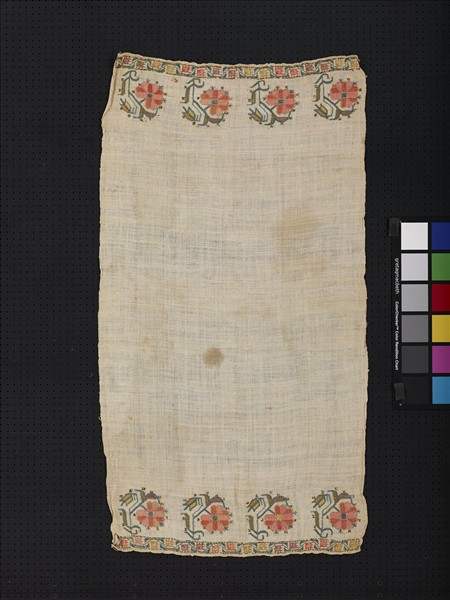 土耳其 刺繡花卉紋亞麻長巾