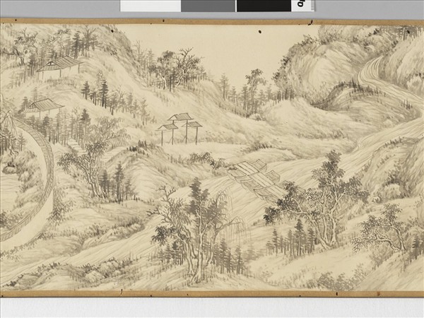 勵宗萬書畫御製灤陽別墅詩意 卷