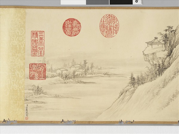 勵宗萬書畫御製灤陽別墅詩意 卷