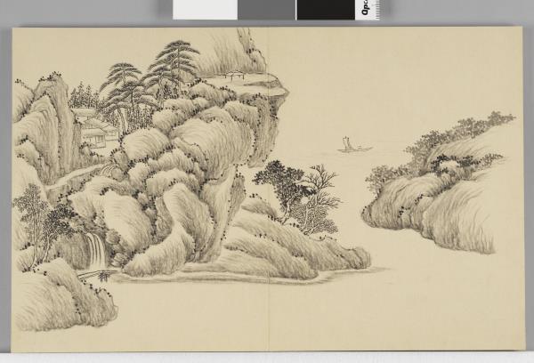 畫山水 冊
