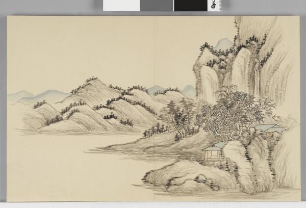 畫山水 冊