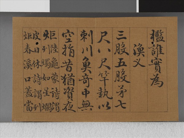 王際華書御製漁樵二十詠 上冊