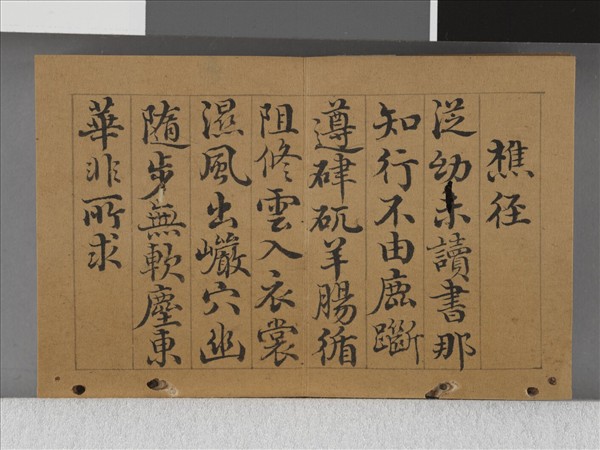 王際華書御製漁樵二十詠 下冊