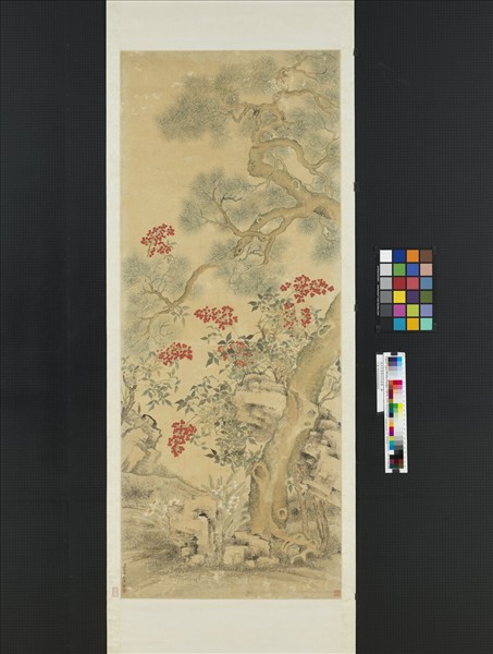 清汪承霈群仙祝壽　軸