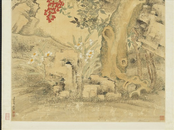 清汪承霈群仙祝壽　軸