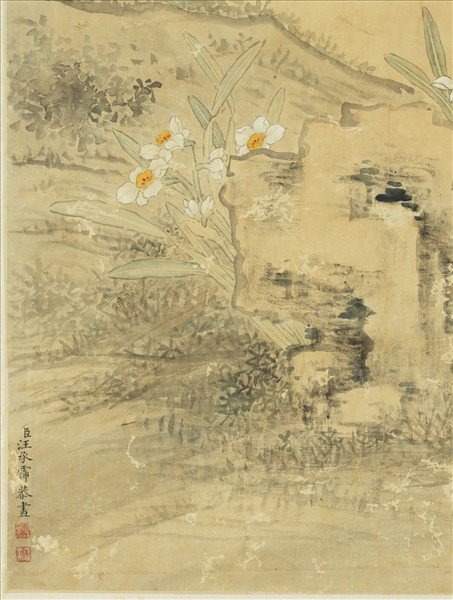 清汪承霈群仙祝壽　軸