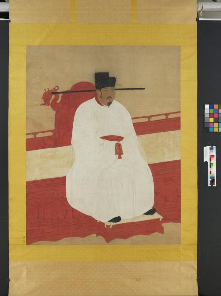 宋英宗坐像　軸