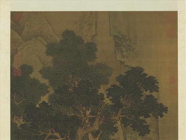 明周臣清泉聽阮圖　軸