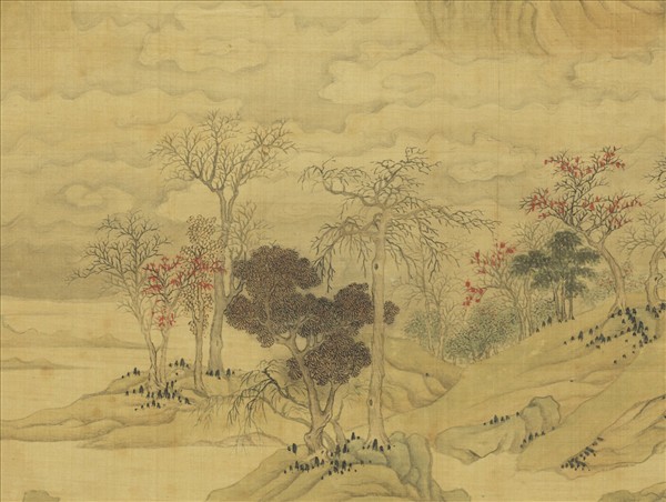 明文徵明溪山秋霽圖　軸