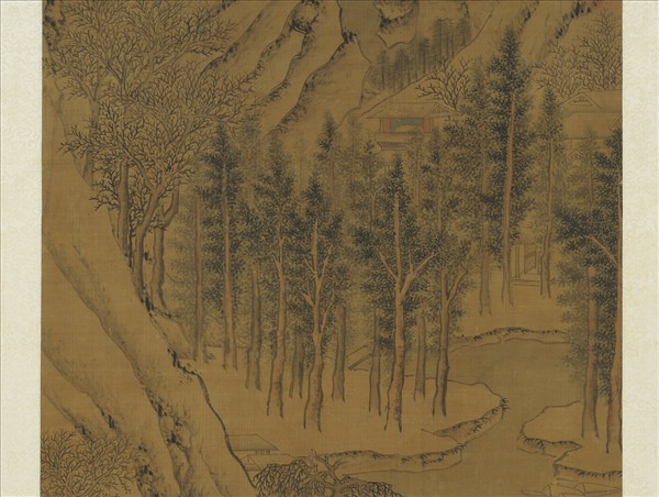 明文徵明畫雪景　軸