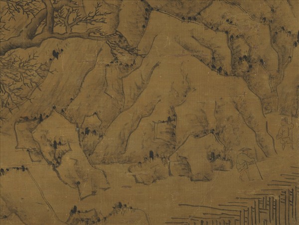 明文徵明畫雪景　軸