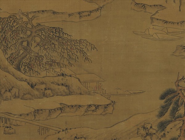 明文徵明畫雪景　軸