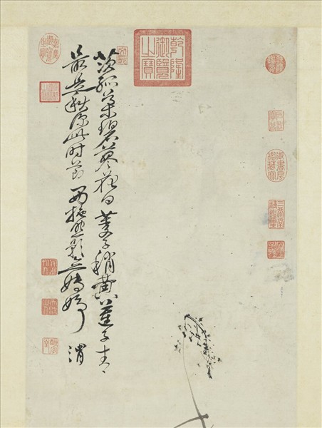 明徐渭荷花　軸