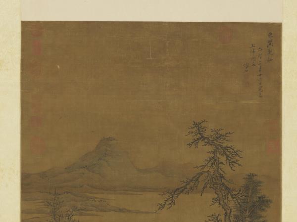 明張翀畫東閣觀梅　軸